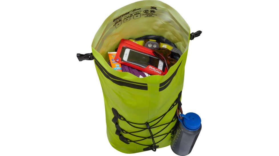 SealLine BigFork Dry Daypack, Lime, 30 Liter, 10933