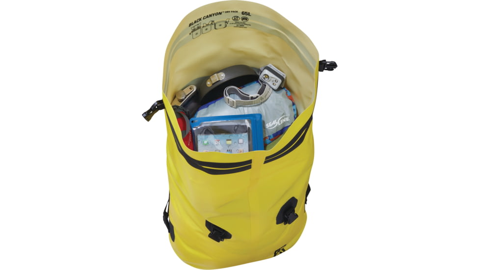 SealLine Black Canyon Dry Pack, Yellow, 65 LTR, 10918