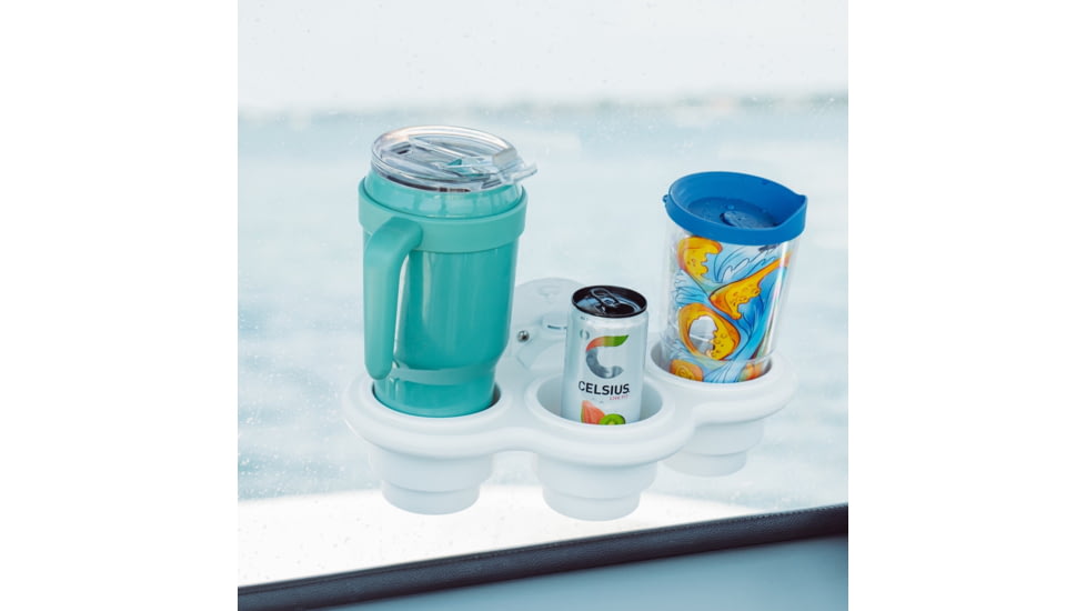 SeaSucker 3-Cup Holder Vertical Mount, White, MC5311W