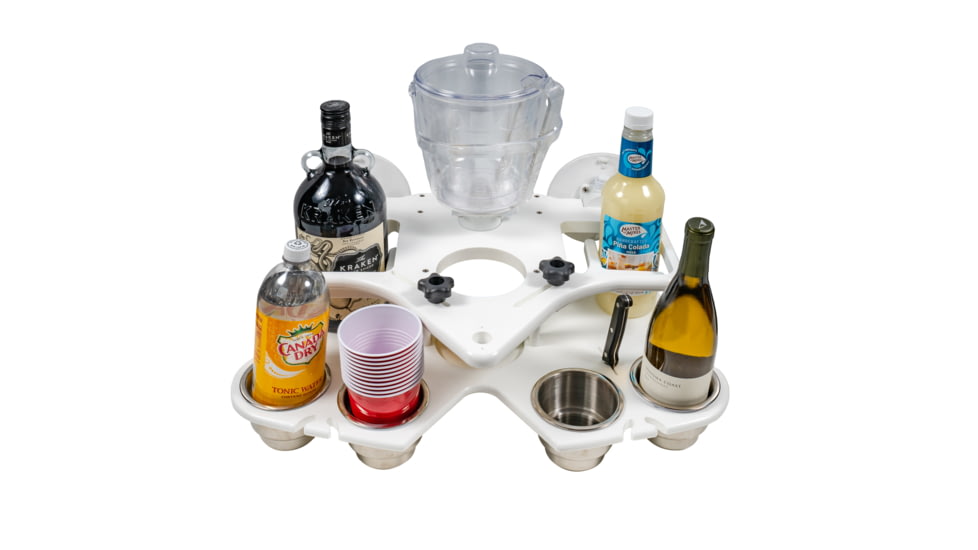 SeaSucker Double Decker Party Barge - Portable Bar, White, MC5348W