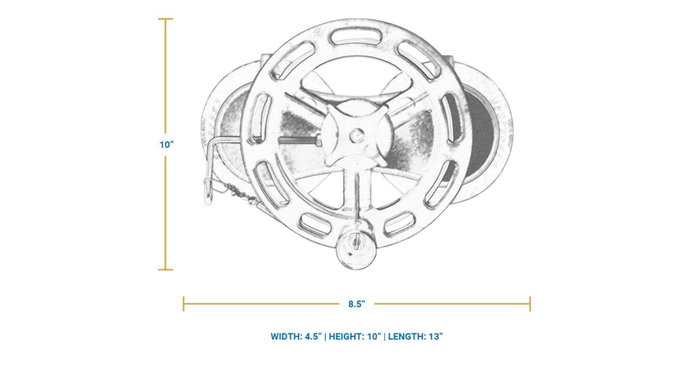 SeaSucker Teaser Reel, Black, 13L x 4.5W x 10H, MF5088