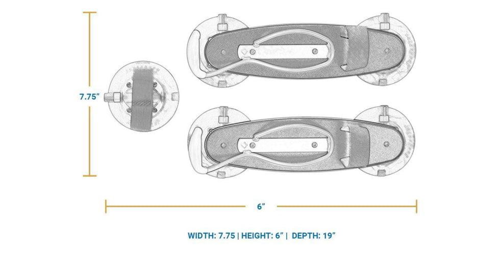 SeaSucker Trike Rack, Black, 7.75W x 6H x 19D, 810046210321