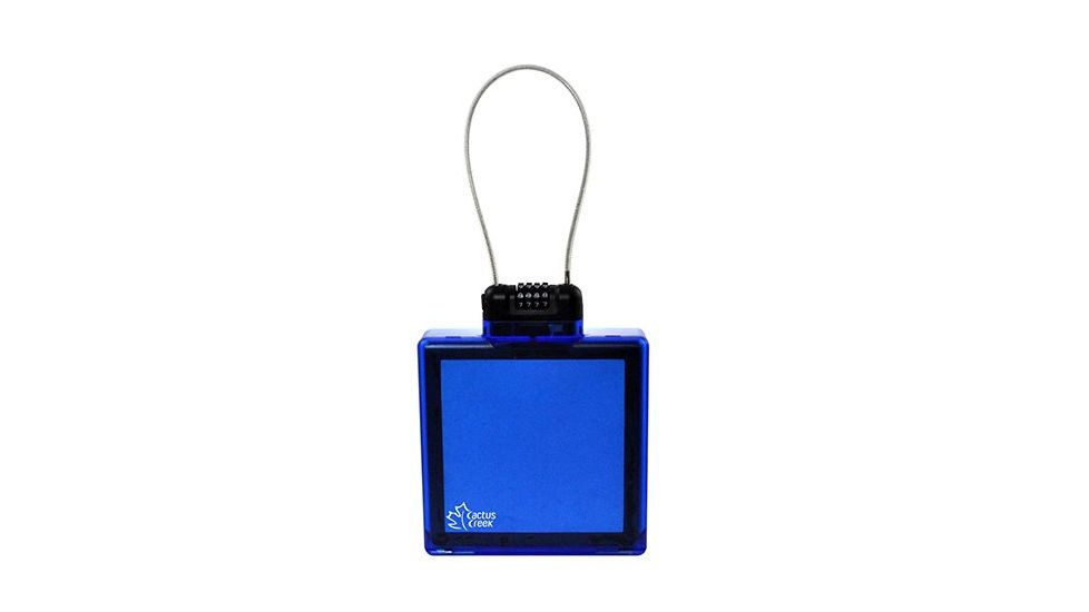 Seattle Sports Cactus Creek AquaLock Box, Medium, Blue, Medium, Pc, Abs, Steel Cable, 1 Year Mfg Warranty, SEA-43924