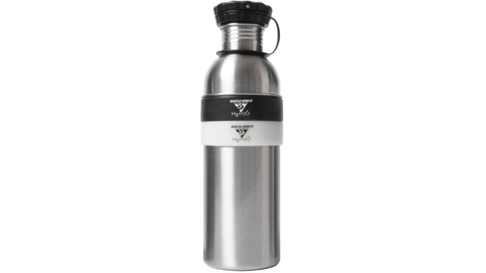 Seattle Sports H2Duo Stainless Bottle-Silver-800 ml