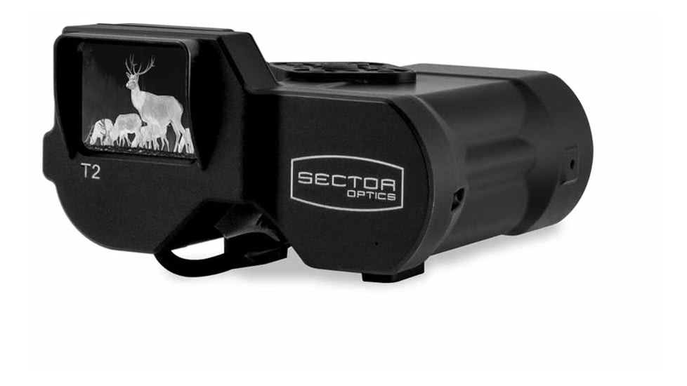 Sector Optics T25 System Thermal Imager, 3-8x Optical Zoom, LRF, Wind Sensor, Black, SO-T25-01