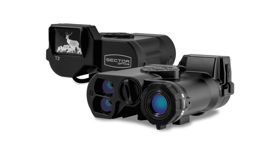 Sector Optics T25 System Thermal Imager, 3-8x Optical Zoom, LRF, Wind Sensor, Black, SO-T25-01