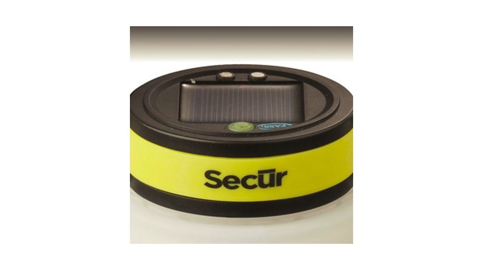 Secur Collapsible Solar Powered Bottle Lantern, White/Yellow/Black, SP-1108