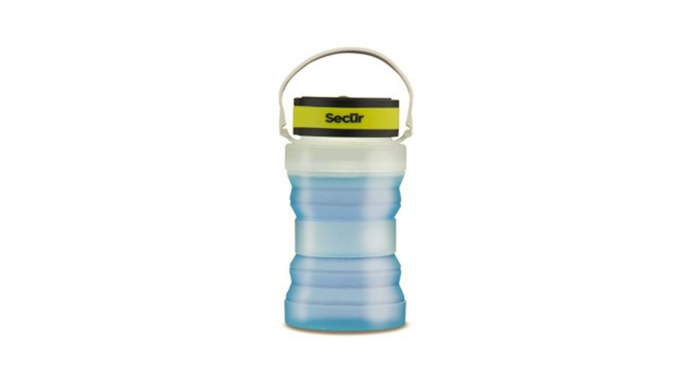 Secur Collapsible Solar Powered Bottle Lantern, White/Yellow/Black, SP-1108