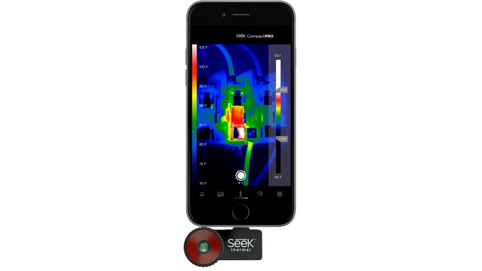 Seek Thermal CompactPRO Imaging Camera For iOS, Black, 1 x 1.75 x 1 inches, LQ-AAAX