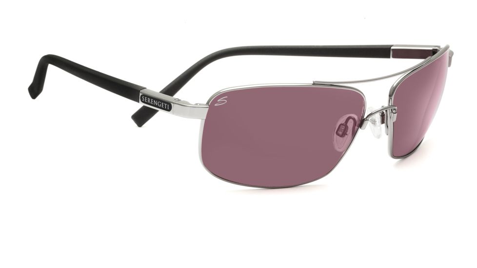 Serengeti Palladio Sunglasses - Shiny Gunmetal Frame, Polar PhD Sedona Lenses 7570