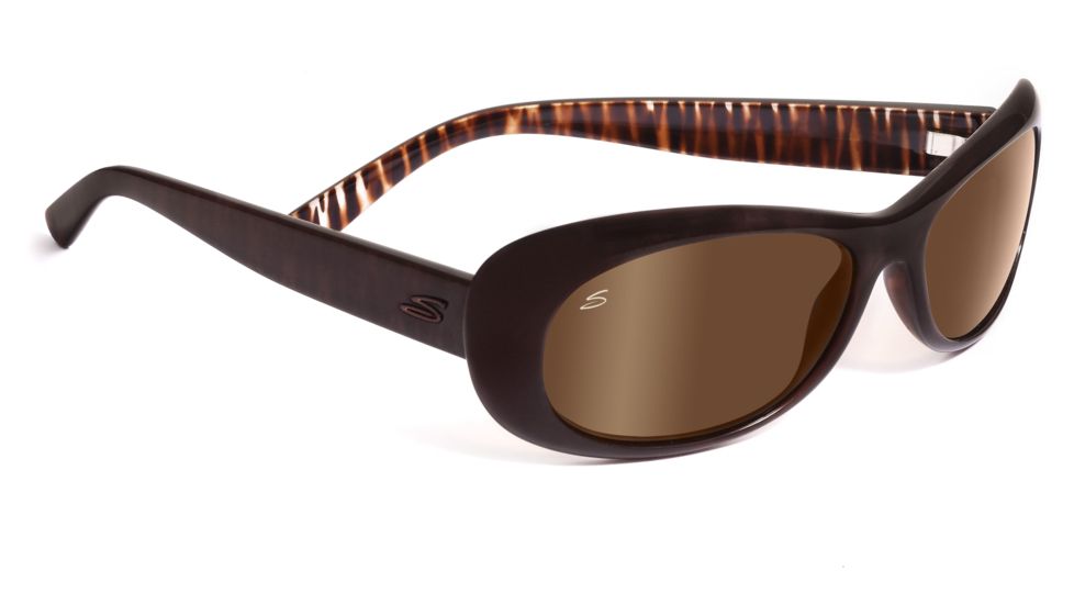 Serengeti Bella Sunglasses - Bronze Zebra Frame, Drivers Gold Polarized Lenses 7630