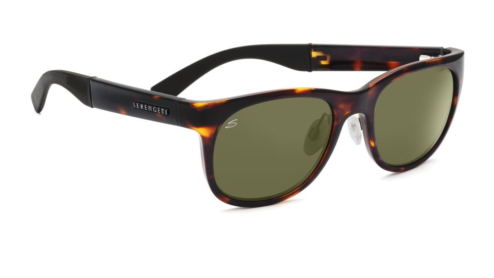 Serengeti Milano Sunglasses - Dark Tortoise Frame, 555nm Polarized Lenses 7661