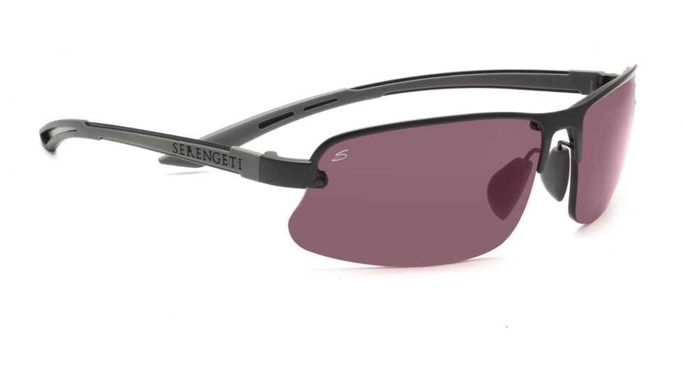 Serengeti Destare Sunglasses - Satin Black Frame, Polar PhD Sedona Lenses 7686