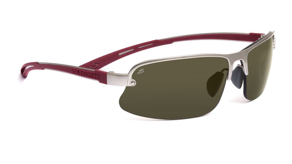 Serengeti Destare Sunglasses - Satin Silver Frame, Polar PhD 555nm Lenses 7689