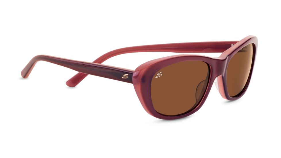 Serengeti Bagheria Sunglasses - Wine Frame and Polarized Drivers Lens 7790