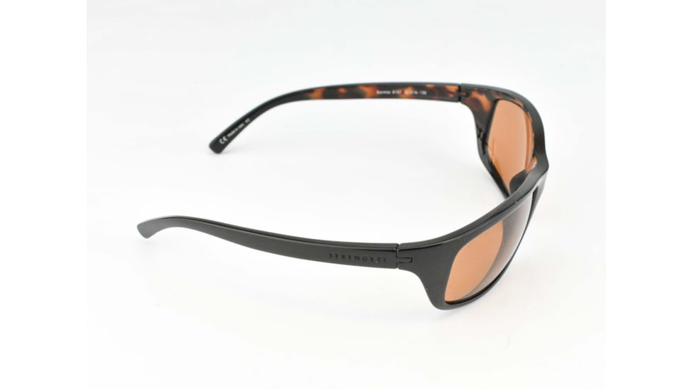 Serengeti Bormio Sunglasses, Shiny Tortoise Black Frame, Polar PhD Drivers Lens, 8167
