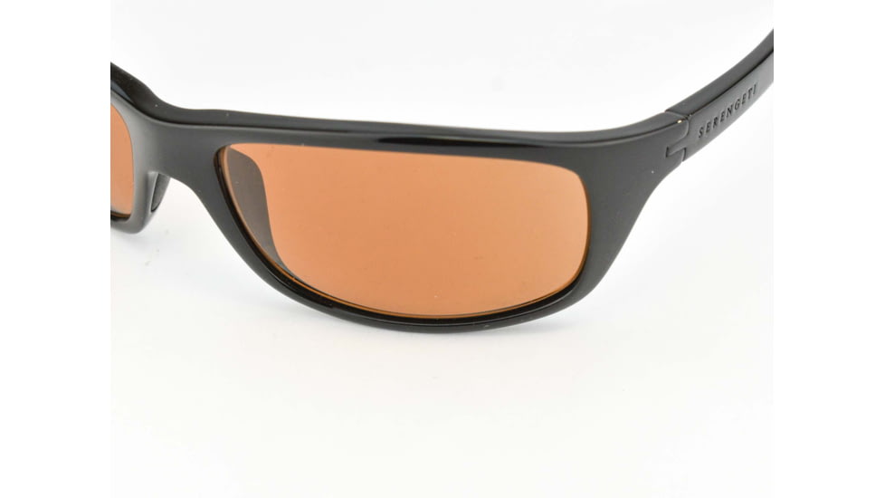 Serengeti Bormio Sunglasses, Shiny Tortoise Black Frame, Polar PhD Drivers Lens, 8167