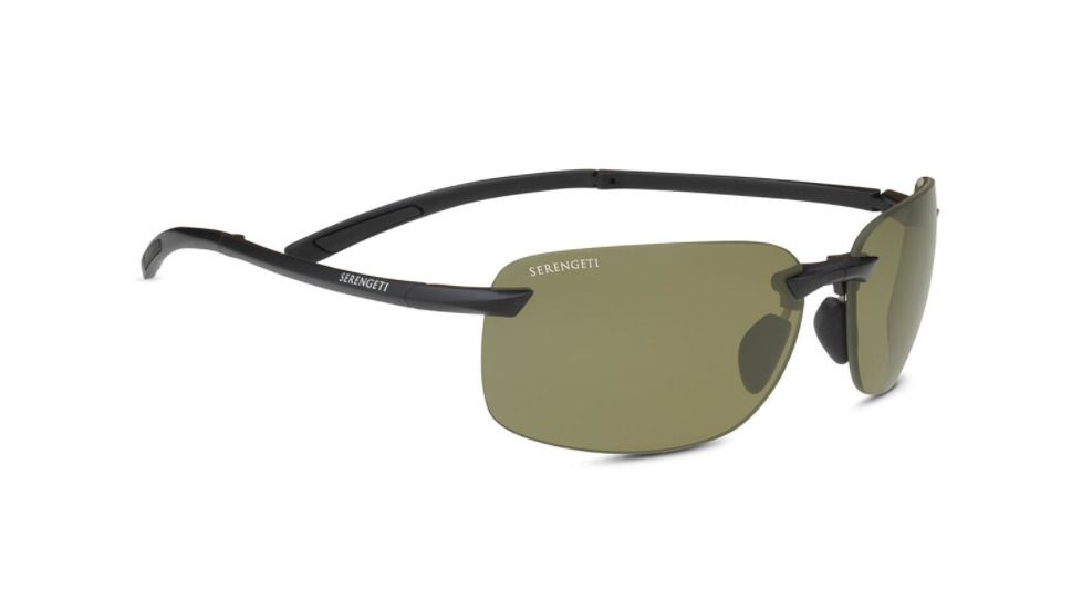 Serengeti Ceriale Sunglasses, Matte Black, Polarized 555 NM, 8813