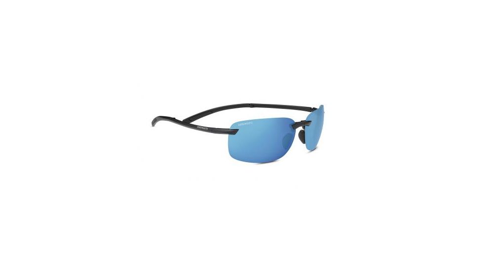Serengeti Ceriale Sunglasses, Matte Black, Polarized 555NM Blue, 8814