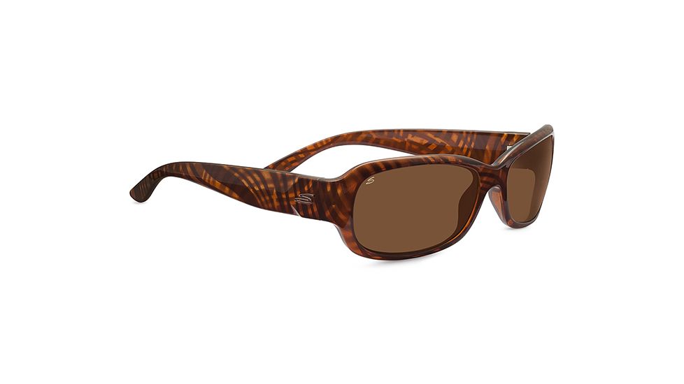 Serengeti Chloe Sunglasses, Cosmopolitan Shiny Honey Stripe Tortoise Frame, Po 7911