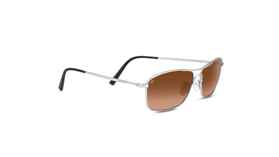 Serengeti Corleone Sunglasses, Satin Titanium, Drivers Gradient 8421