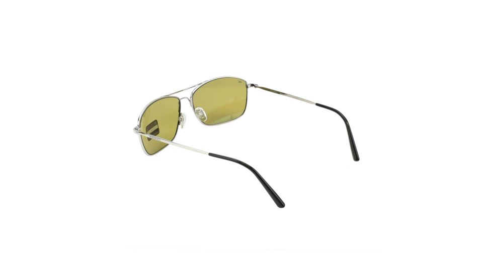 Serengeti Corleone Sunglasses, Shiny Titanium, Polarized 555nm Blue, 8418