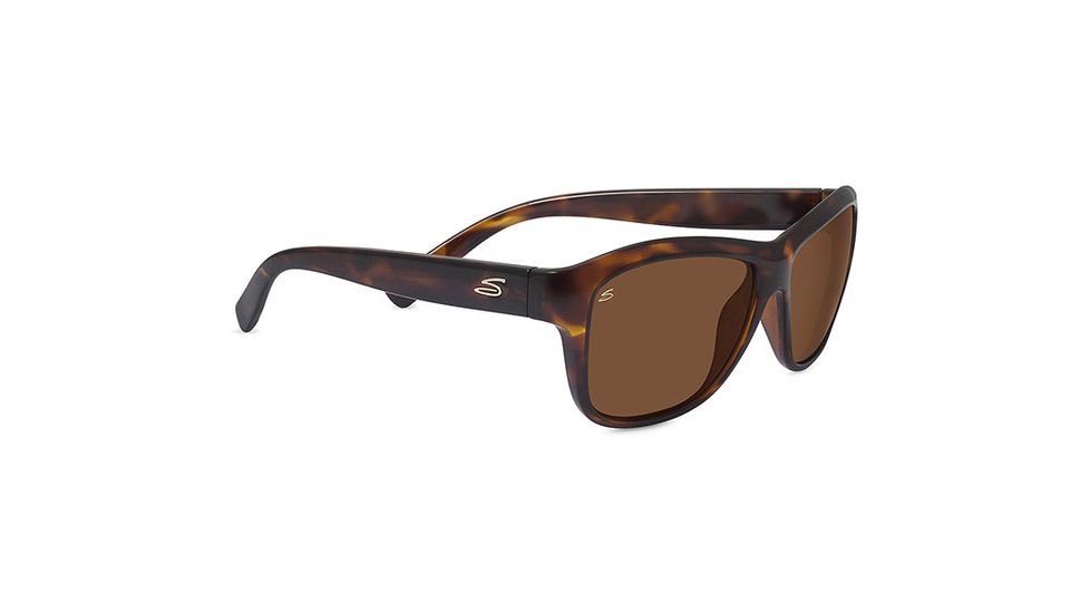Serengeti Gabriella Sunglasses, Shiny Dark Tortoise, Polarized Drivers Gold 8433