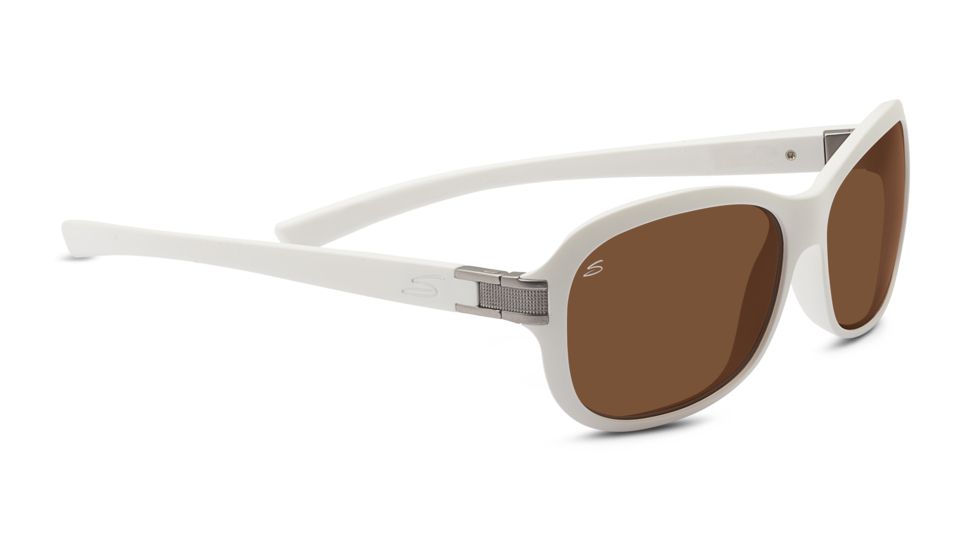 Serengeti Isola Sunglasses - Women's, Sanded White Frame, Polarized Drivers Lens, 7941