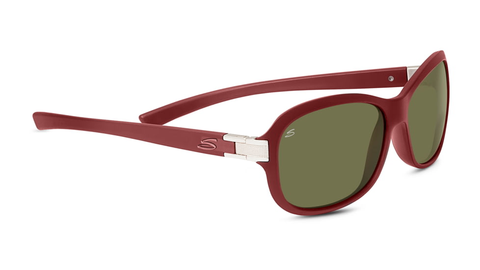 Serengeti Isola Sunglasses - Women's, Sanded Wine Frame, Polarized 555nm Lens, 7940
