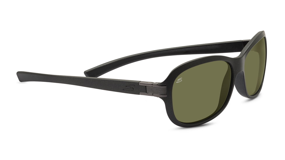 Serengeti Isola Sunglasses - Women's, Sanded Black Glitter Frame, Polarized Drivers Lens, 7938