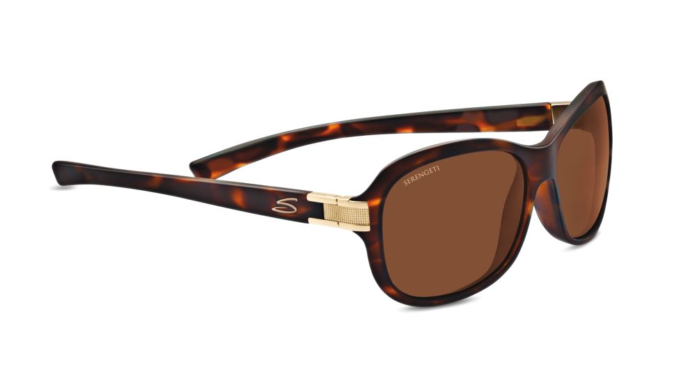 Serengeti Isola Sunglasses - Women's, Satin Tortoise Frame, Polarized Drivers Lens, 7939