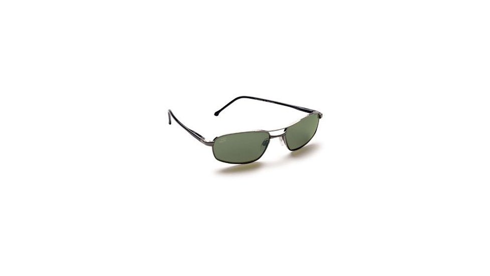 Serengeti Lucca Drivers Polarized Lenses Sunglasses - Gunmetal / Shiny Black Frame, 555nm Polarized Lens 6792