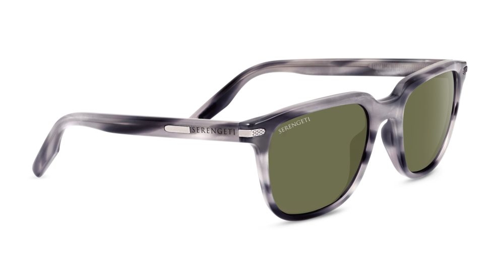 Serengeti Mattia Sunglasses,Feather Gray Frame,Polarized 555nm Square Lens 8475