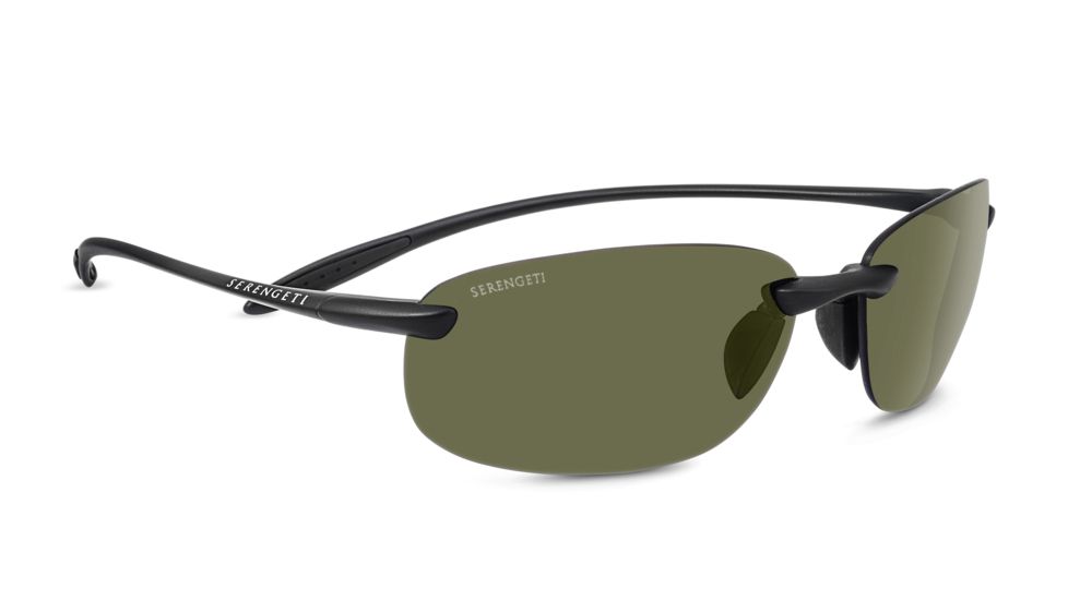 Serengeti Nuvino Sunglasses, Satin Black, Polar PhD 555nm, 8443