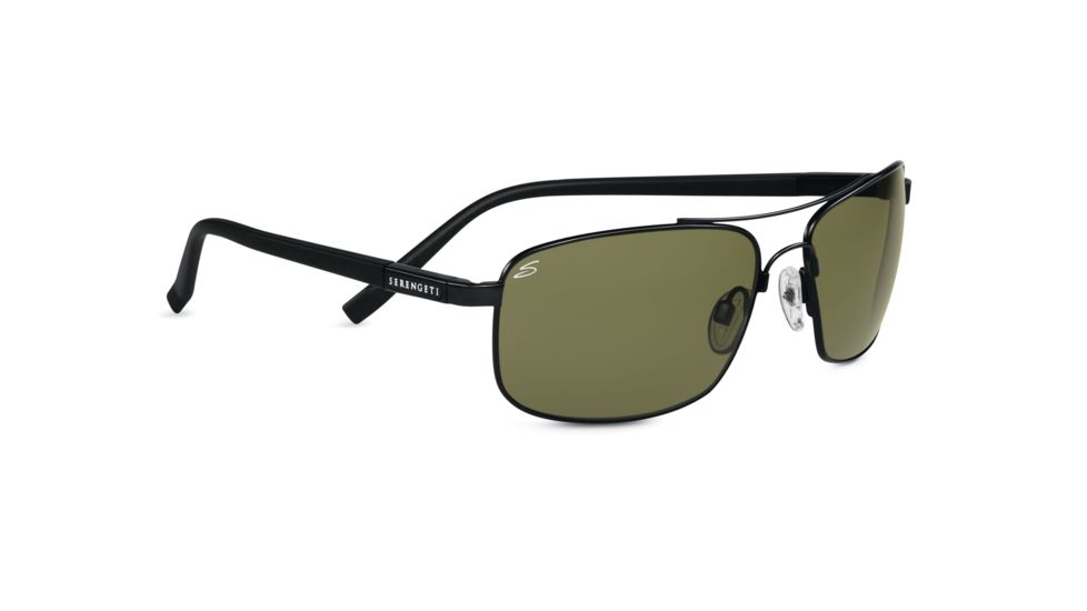 Serengeti Palladio Sunglasses - Satin Black Frame, Polar PhD 555nm Lenses 7567