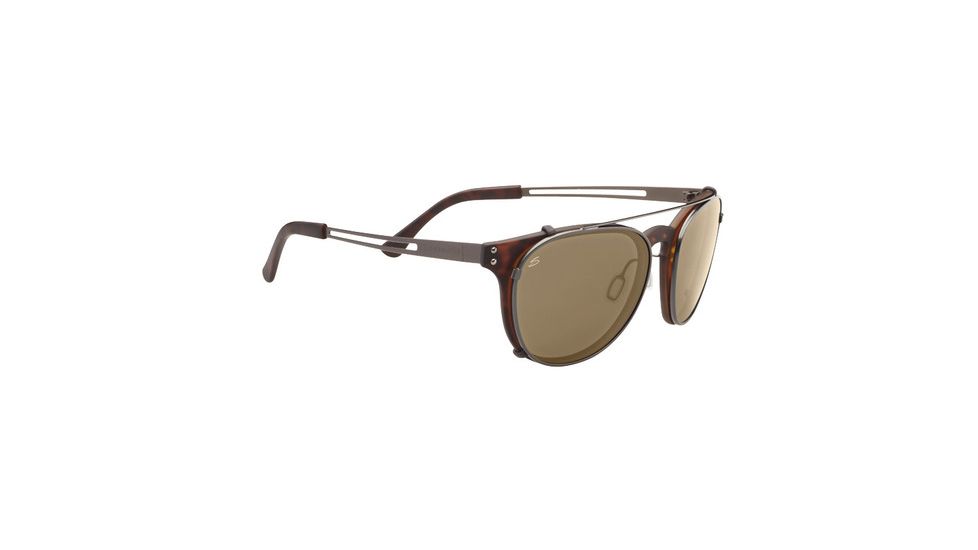 Serengeti Palmiro Sunglasses, Satin Dark Tortoise Frame, Polar PhD Drivers Lens, 8054