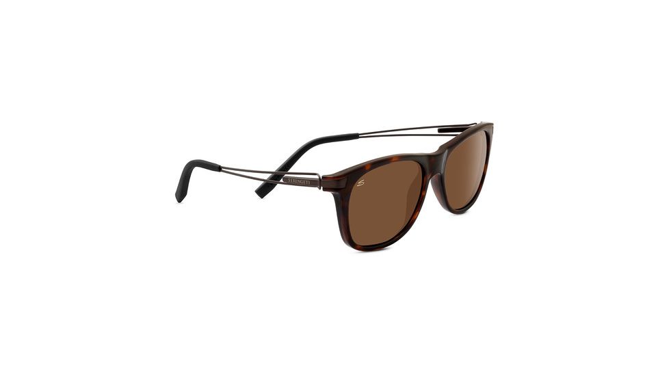 Serengeti Pavia Sunglasses, Shiny Dark Tortoise Frame, Polarized Drivers Lens, 8194