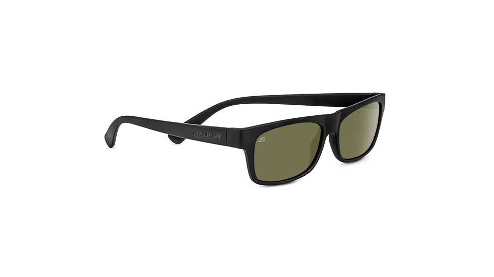 Serengeti Rapallo Sunglasses, Satin Black, Polarized 555nm 8365