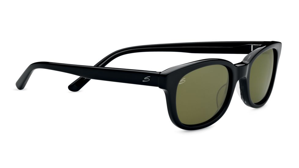 Serengeti Serena Sunglasses - Black Gray Tortoise Frame and Polarized 555nm Lens 7777