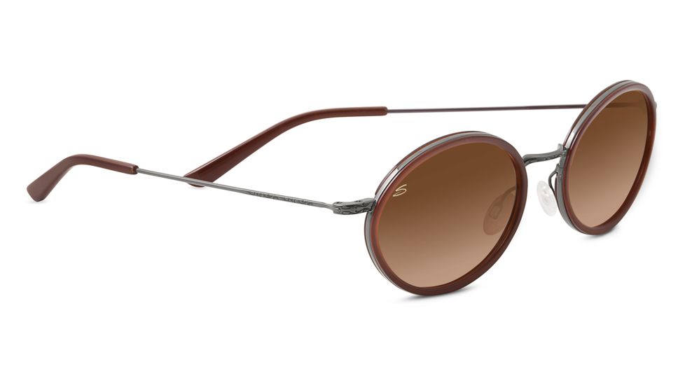 Serengeti Sirolo Sunglasses, Shiny Coffee Frame, Drivers Gradient Lens, 8105