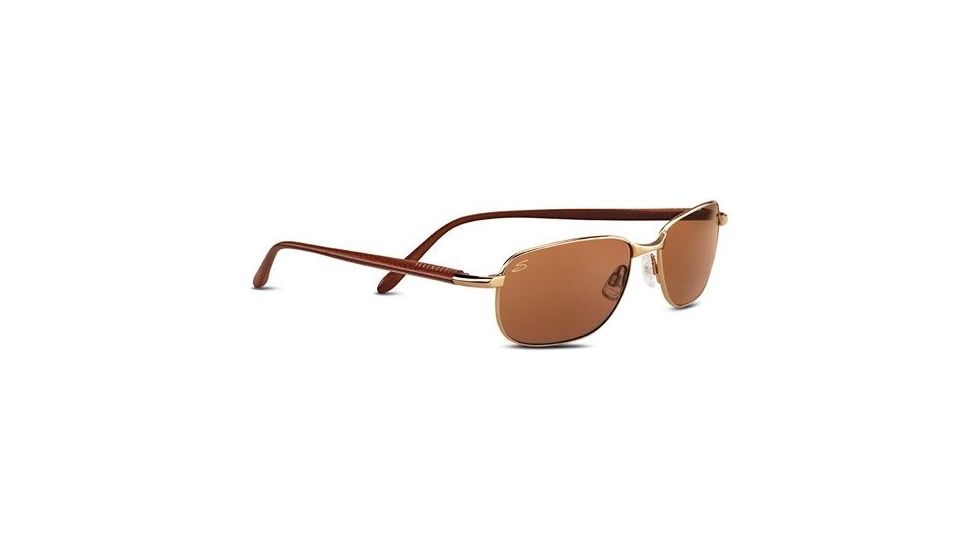 Serengeti Avena Sunglasses 7384, Gold w/Brown Tannery Frame, Non Polar Drivers Lens