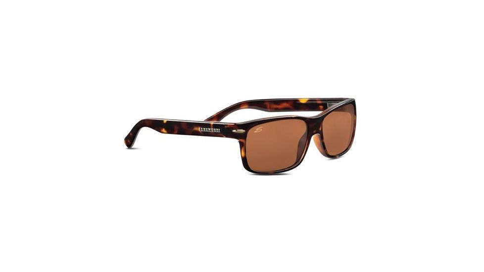 Serengeti Fontana Sunglasses, Dark Tortoise Frame, Polarized Drivers Lens 7379