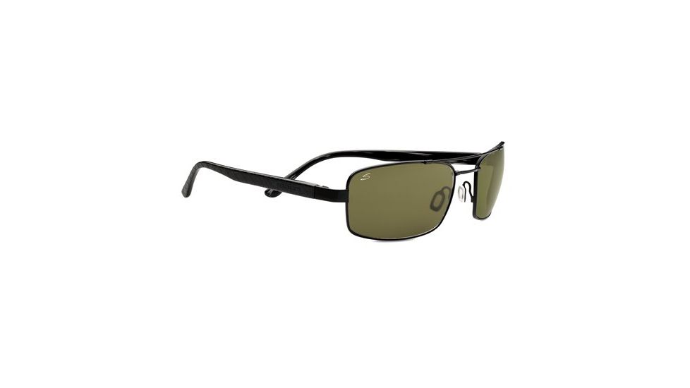 Serengeti Tosca Sunglasses - Satin Black/Black Tortoise Laser Frame and Polar PhD 555nm Lens 7797