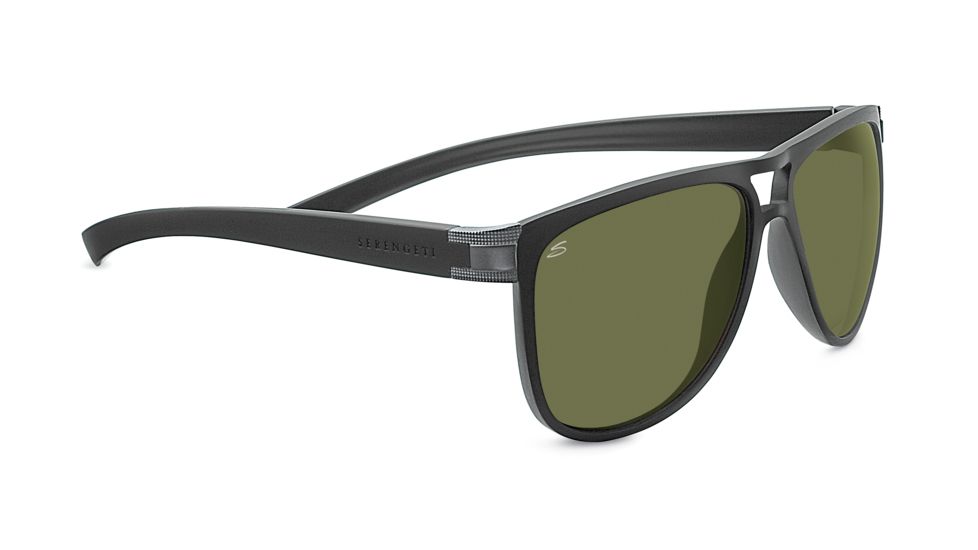 Serengeti Verdi Sunglasses, Sanded Dark Gray  Frame, Polarized 555nm Lens, 7935