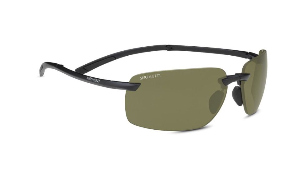 Serengeti Vernazza Sunglases, Matte Black, Polarized 555NM, 8787