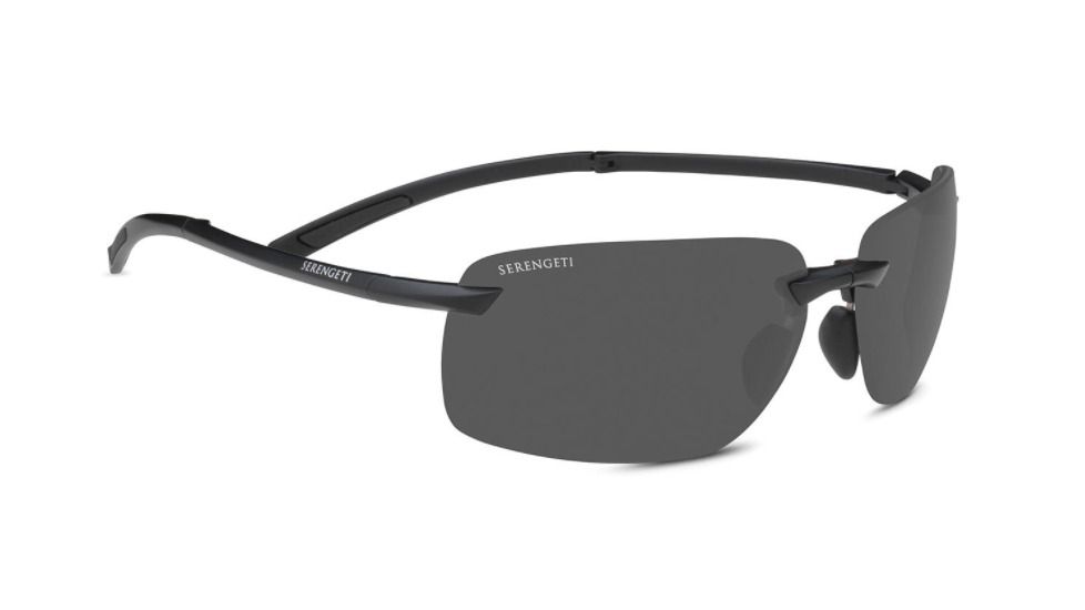 Serengeti Vernazza Sunglases, Matte Black, Polarized CPG, 8789