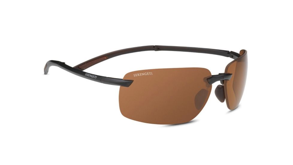 Serengeti Vernazza Sunglases, Matte Brown, Polarized Drivers, 8790