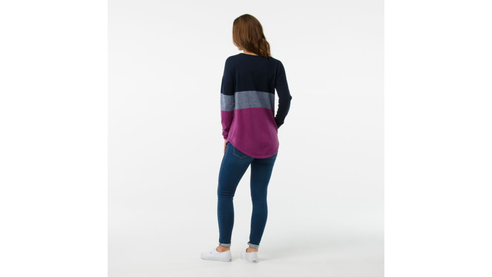 Smartwool Shadow Pine Crew Sweater-Women's, Deep Navy Heather, Extra Small, SW000321108-XS