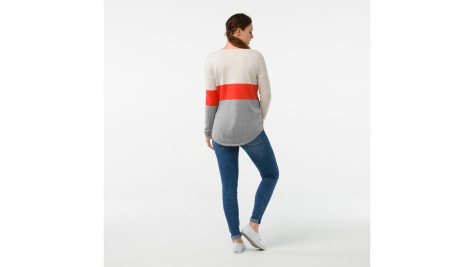 Smartwool Shadow Pine Crew Sweater-Women's, Moonbeam Heather, Extra Small, SW000321A10-XS