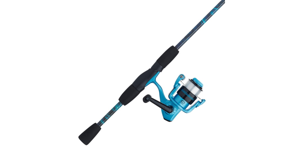 Shakespeare Amphibian Camo Spinning Combo, 5.2/1, 30, 5ft. 6in. Rod Length, Medium Power, 2 Pieces Rod, Blue, AMPCAMSPBCBO